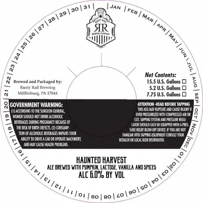 Haunted Harvest label