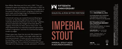 Fifteenth Anniversary Imperial Stout label