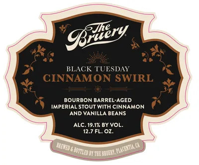 Black Tuesday Cinnamon Swirl label