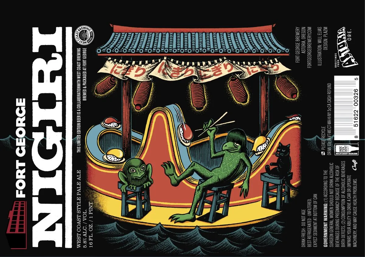 Nigiri label art — FORT GEORGE