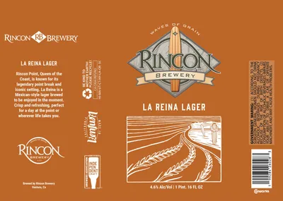 La Reina Lager label