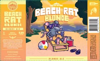 Beach Rat Blonde label