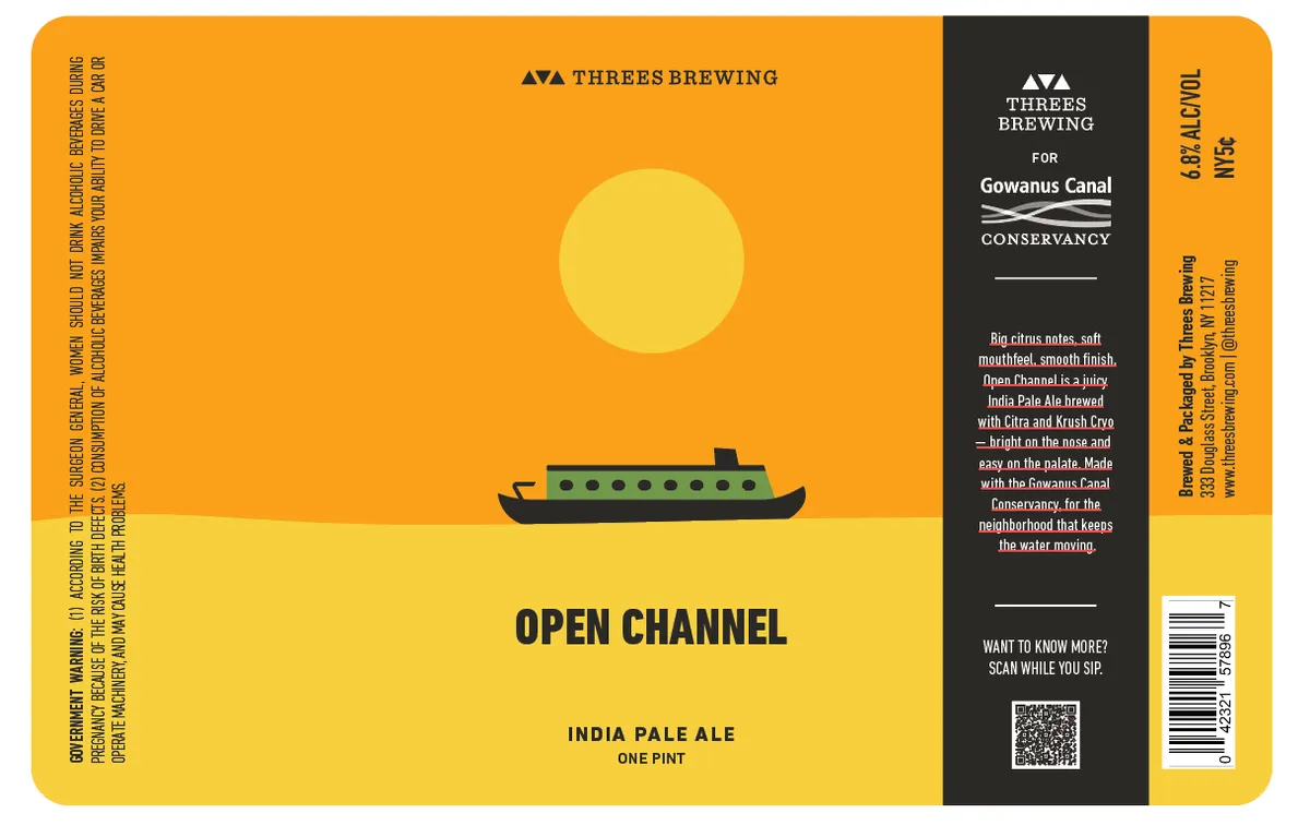 Open Channel — full label as filed with TTB