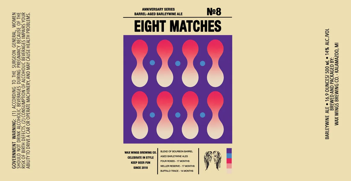 Eight Matches label art — EIGHT MATCHES