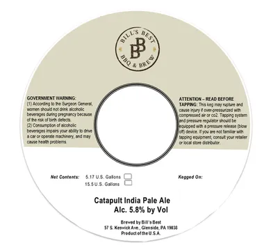 Catapult India Pale Ale label