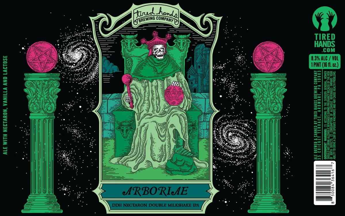 Arboriae label art — TIRED HANDS BREWING COMPANY