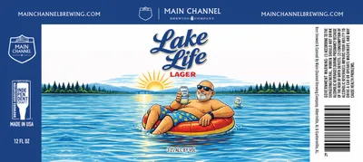 Lake Life Lager label
