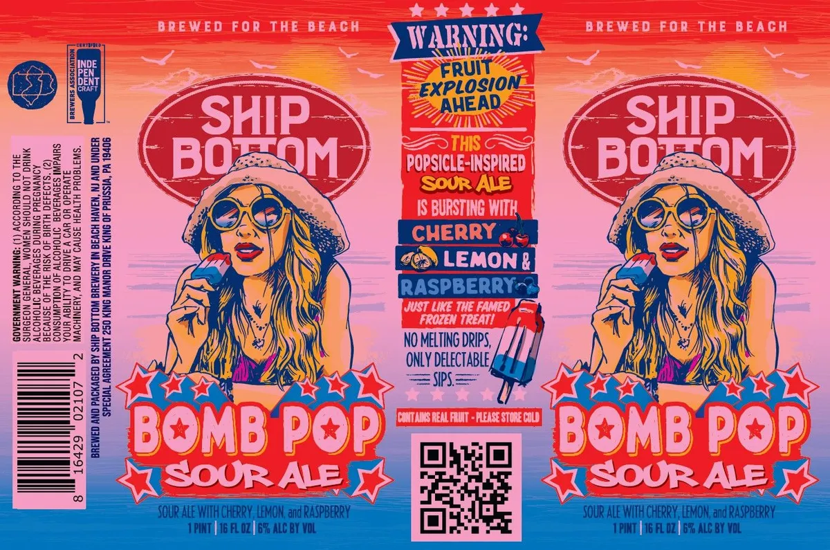 Bomb Pop label art — SHIP BOTTOM BREWERY