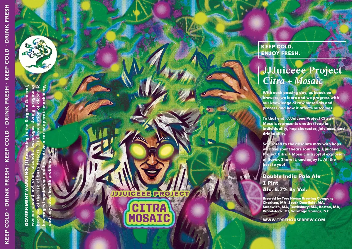 JJJuiceee Project Citra + Mosaic label art — JJJUICE PROJECT CITRA MOSAIC