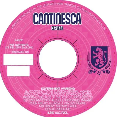 Cantinesca Cerveza label