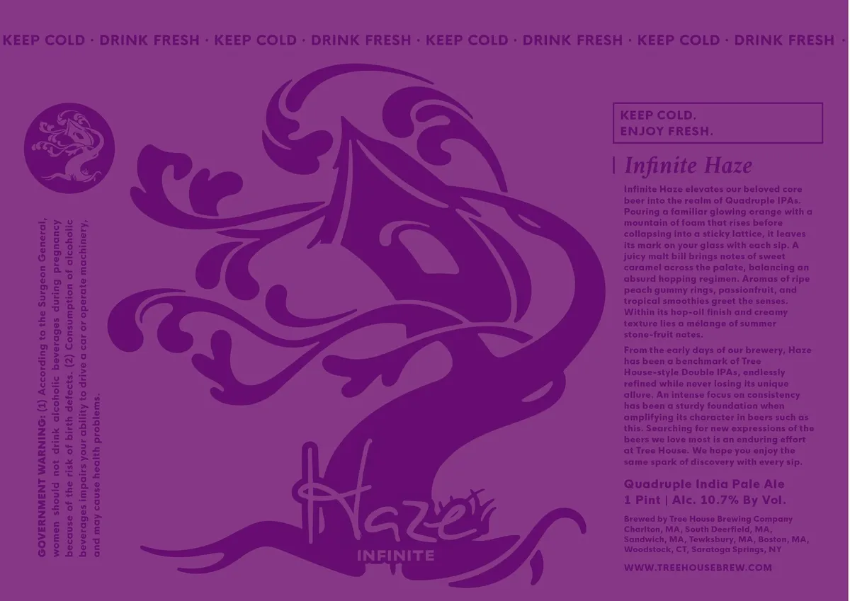 Infinite Haze label art — INFINITE HAZE