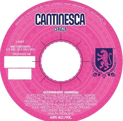Cantinesca Cerveza label