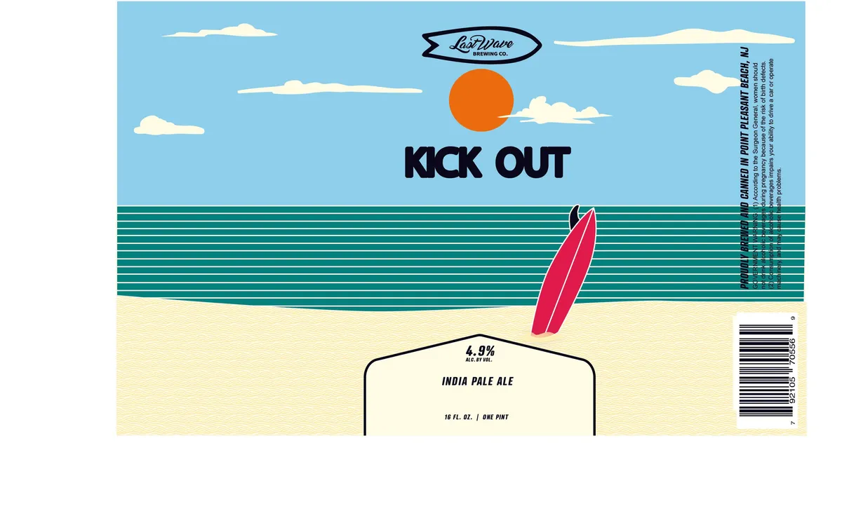 Kick Out label art — KICK OUT INDIA PALE ALE