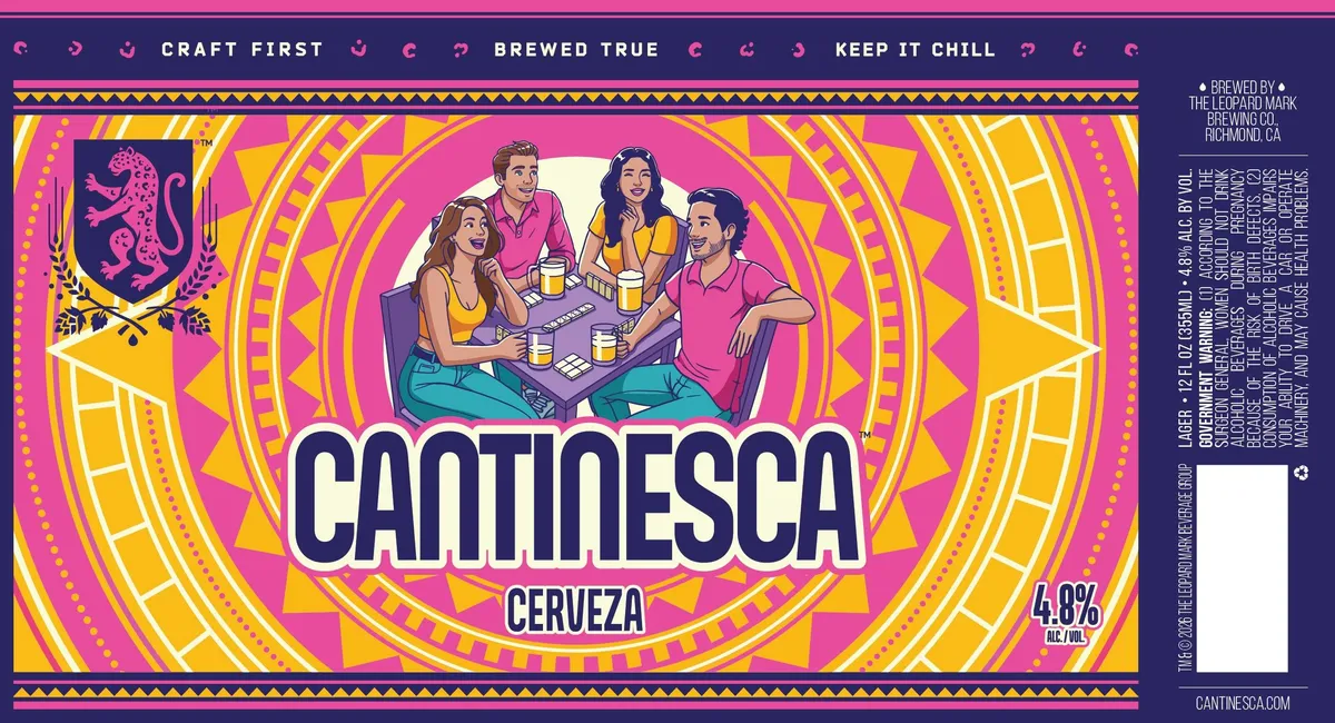 Cantinesca Cerveza label art — CANTINESCA