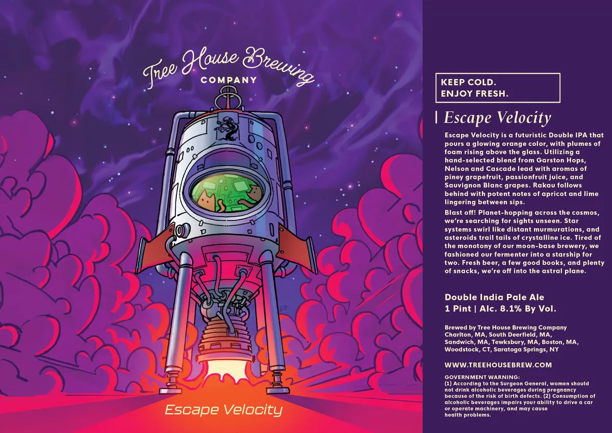 Escape Velocity label art — ESCAPE VELOCITY