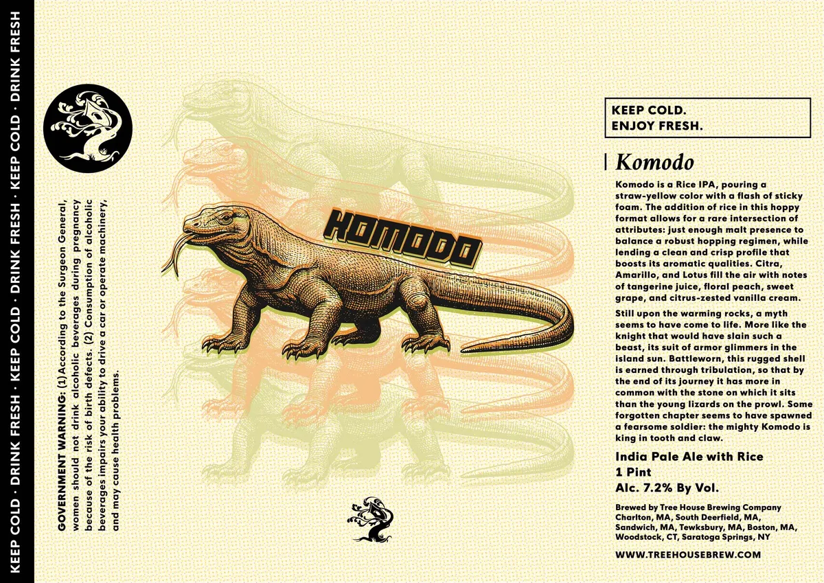 Komodo label art — KOMODO