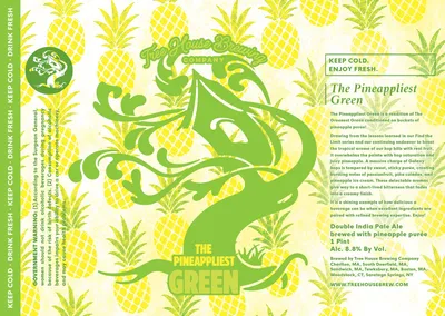 The Pineappliest Green label
