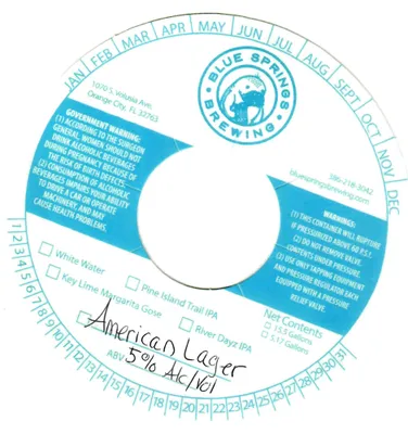 American Lager label