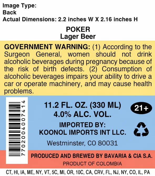 Poker label art — POKER