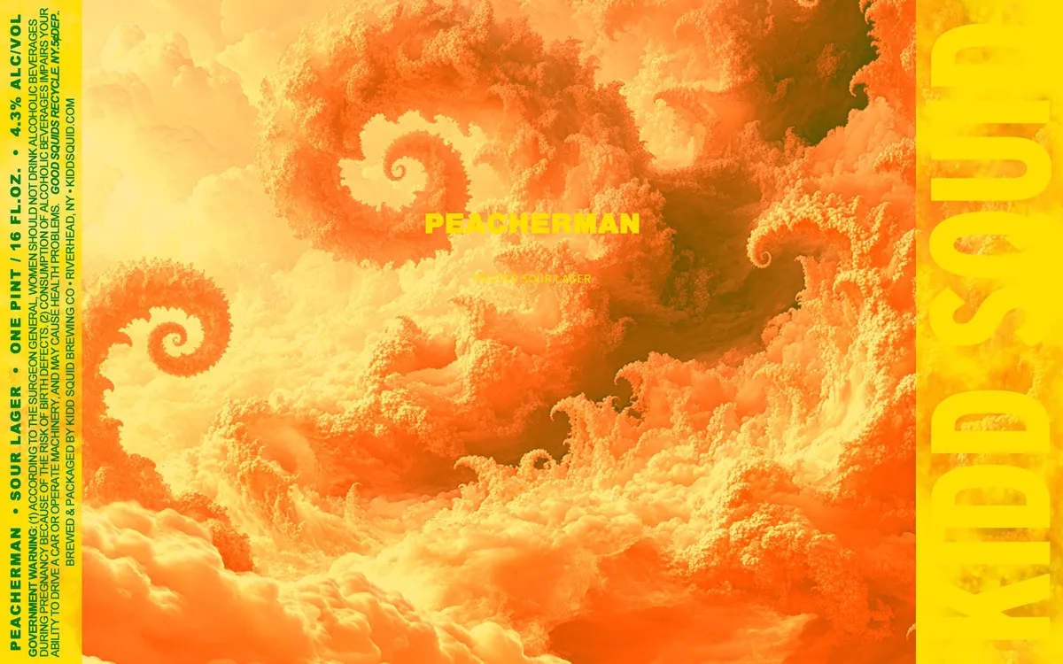 Peacherman label art — KIDD SQUID