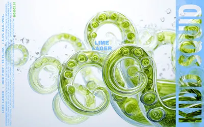 Lime Lager label