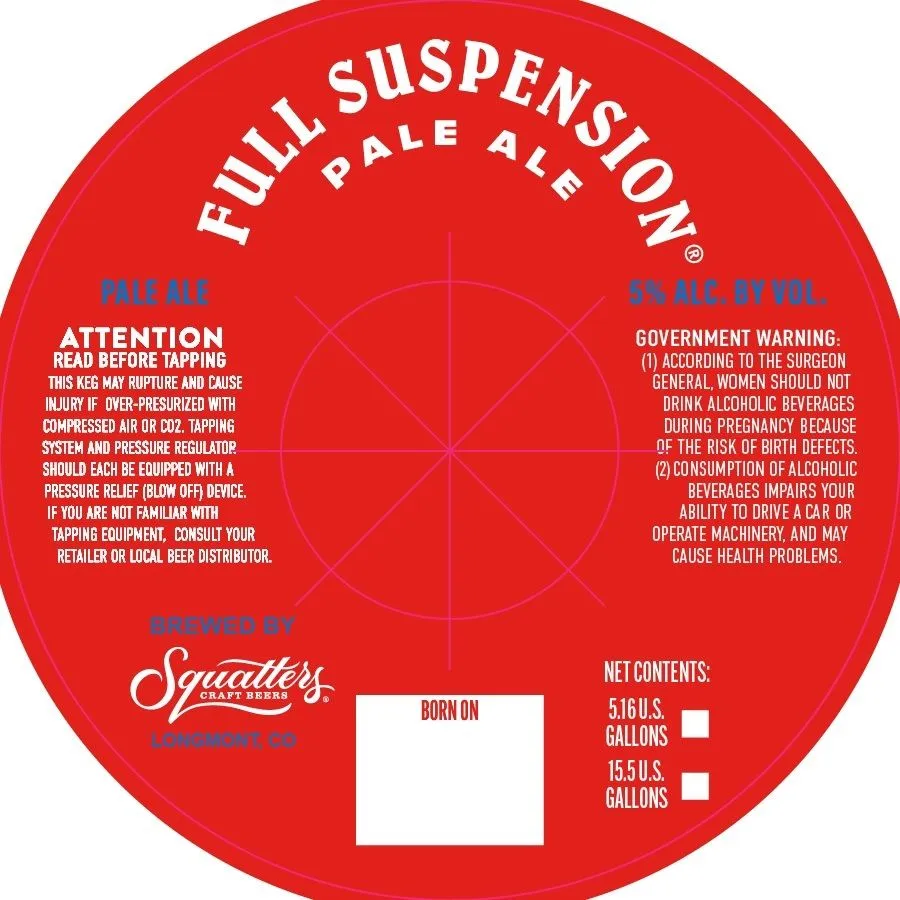 Full Suspension — full label as filed with TTB