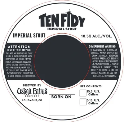Ten Fidy label