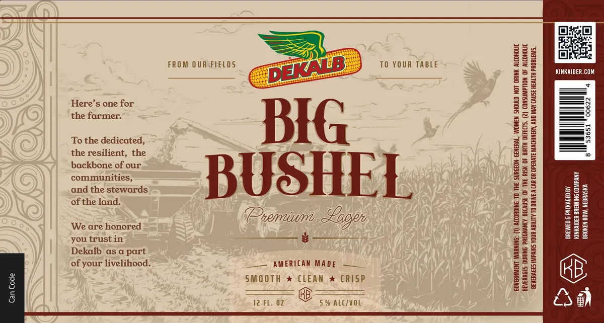 Big Bushel label art — KINKAIDER BREWING CO