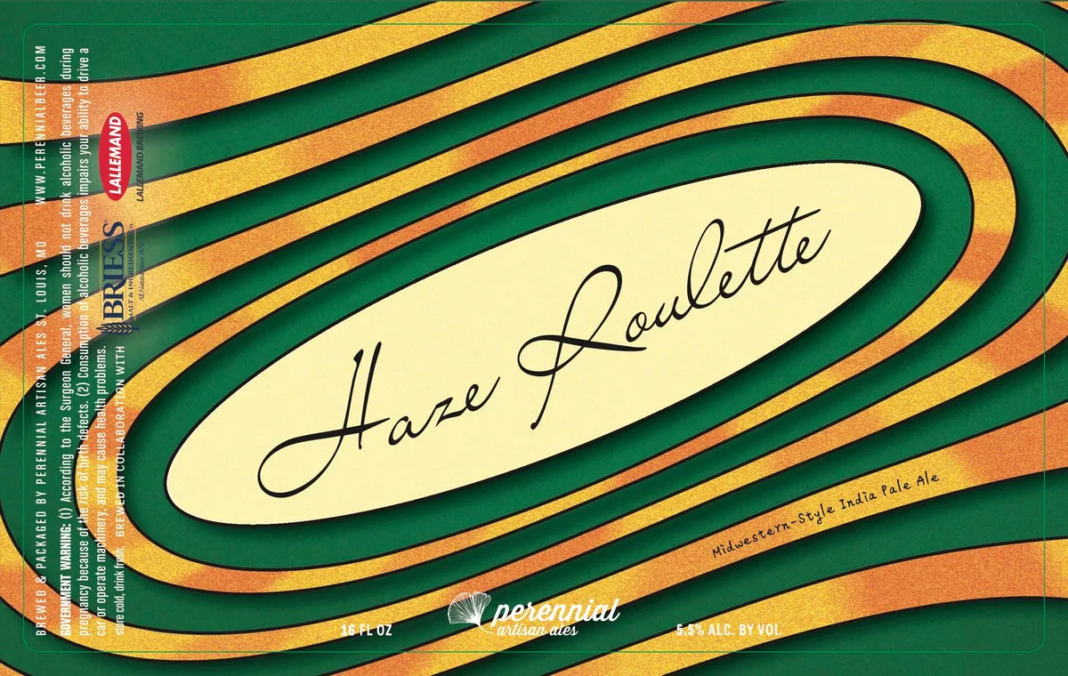 Haze Roulette label art — PERENNIAL ARTISAN ALES