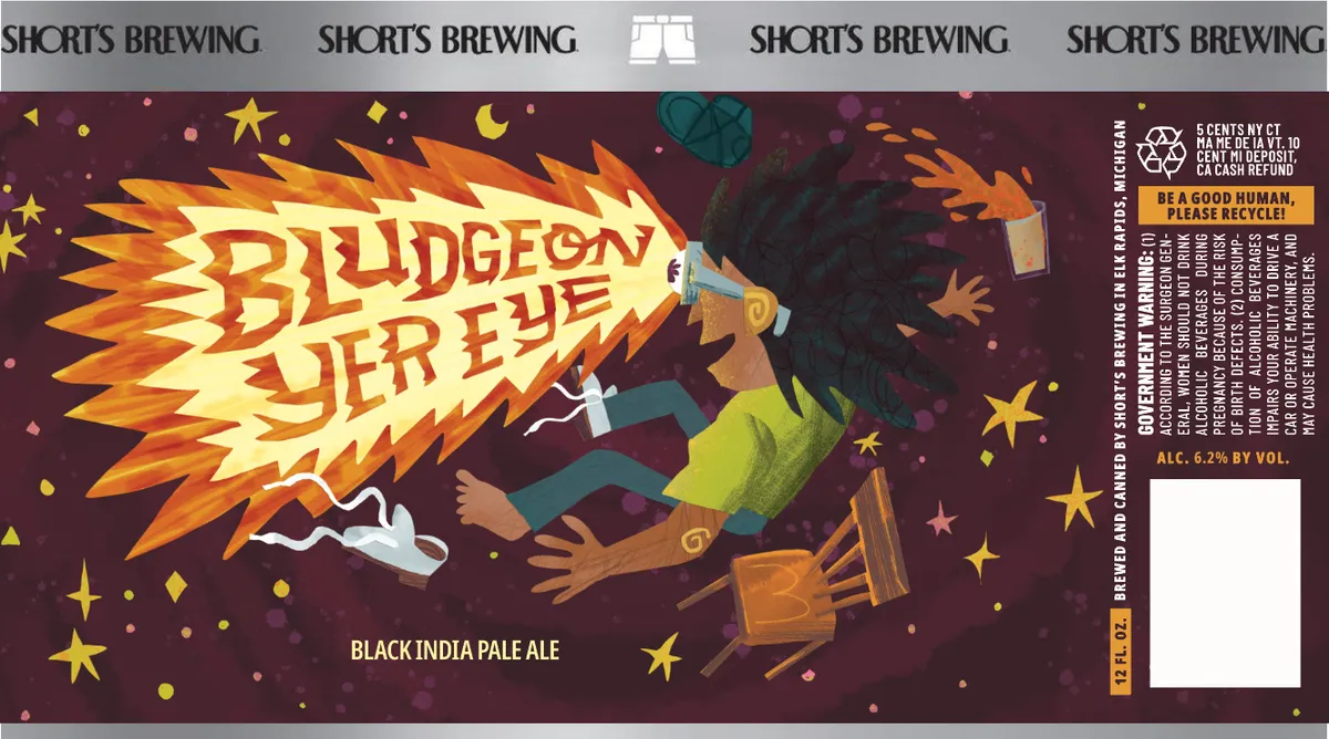Bludgeon Yer Eye label art — SHORT'S BREWING