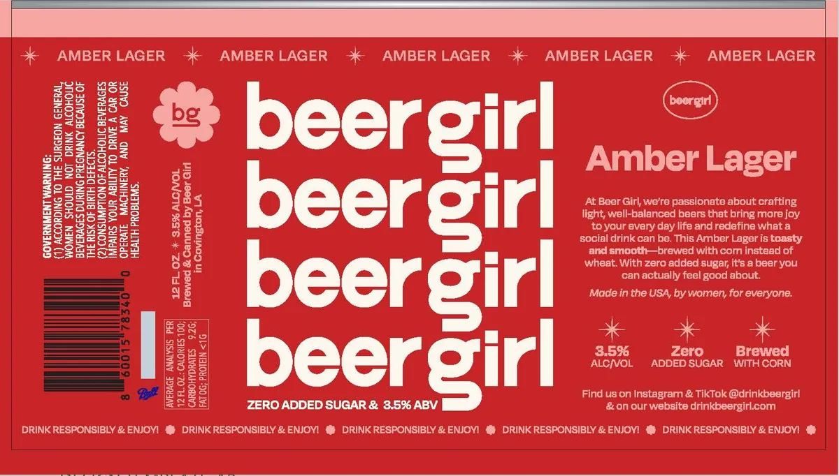 Amber Lager — full label as filed with TTB