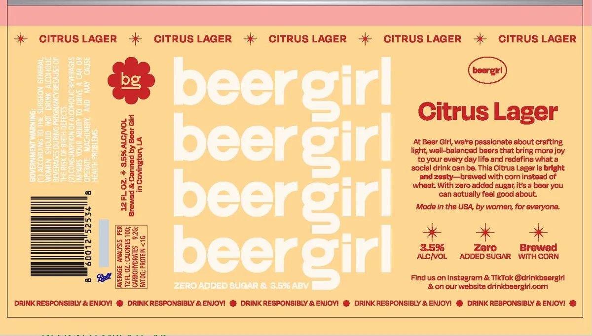 Citrus Lager — full label as filed with TTB