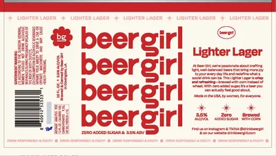 Lighter Lager label
