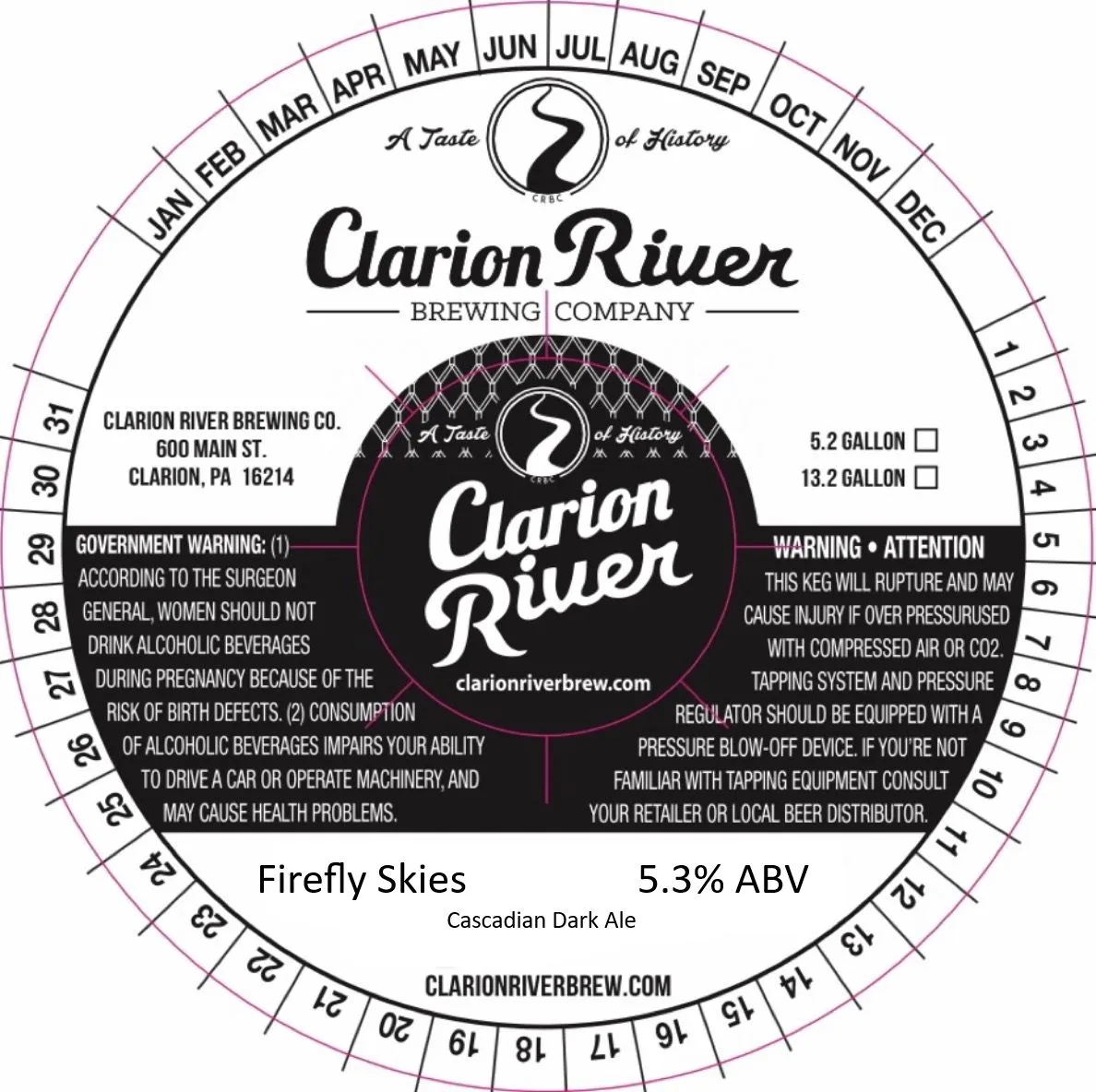 Firefly Skies — full label as filed with TTB