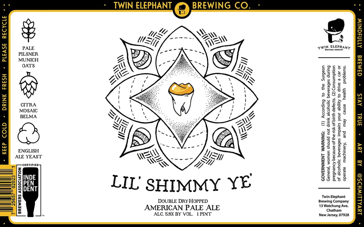 Lil' Shimmy Ye' label art — LIL' SHIMMY YE
