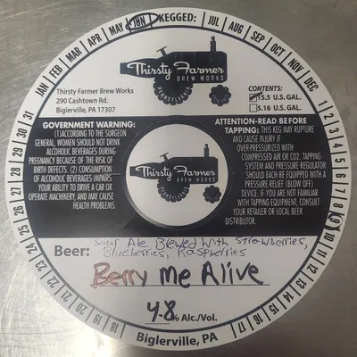 Berry Me Alive label