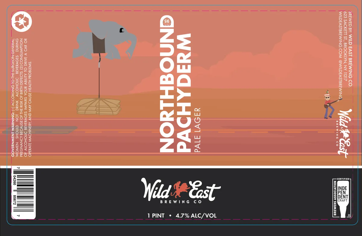 Northbound Pachyderm — full label as filed with TTB