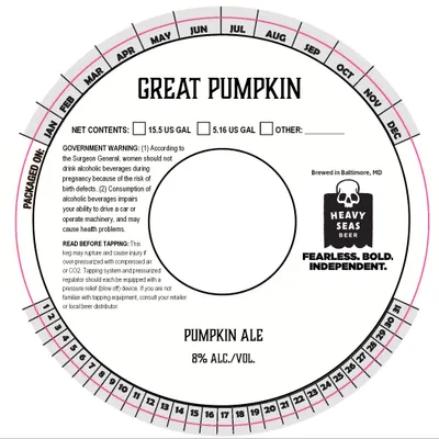 Great Pumpkin label