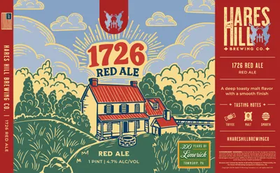 1726 Red Ale label