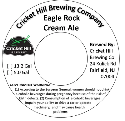 Eagle Rock Cream Ale label