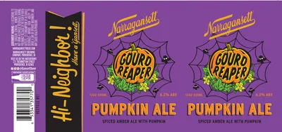 Gourd Reaper Pumpkin Ale label