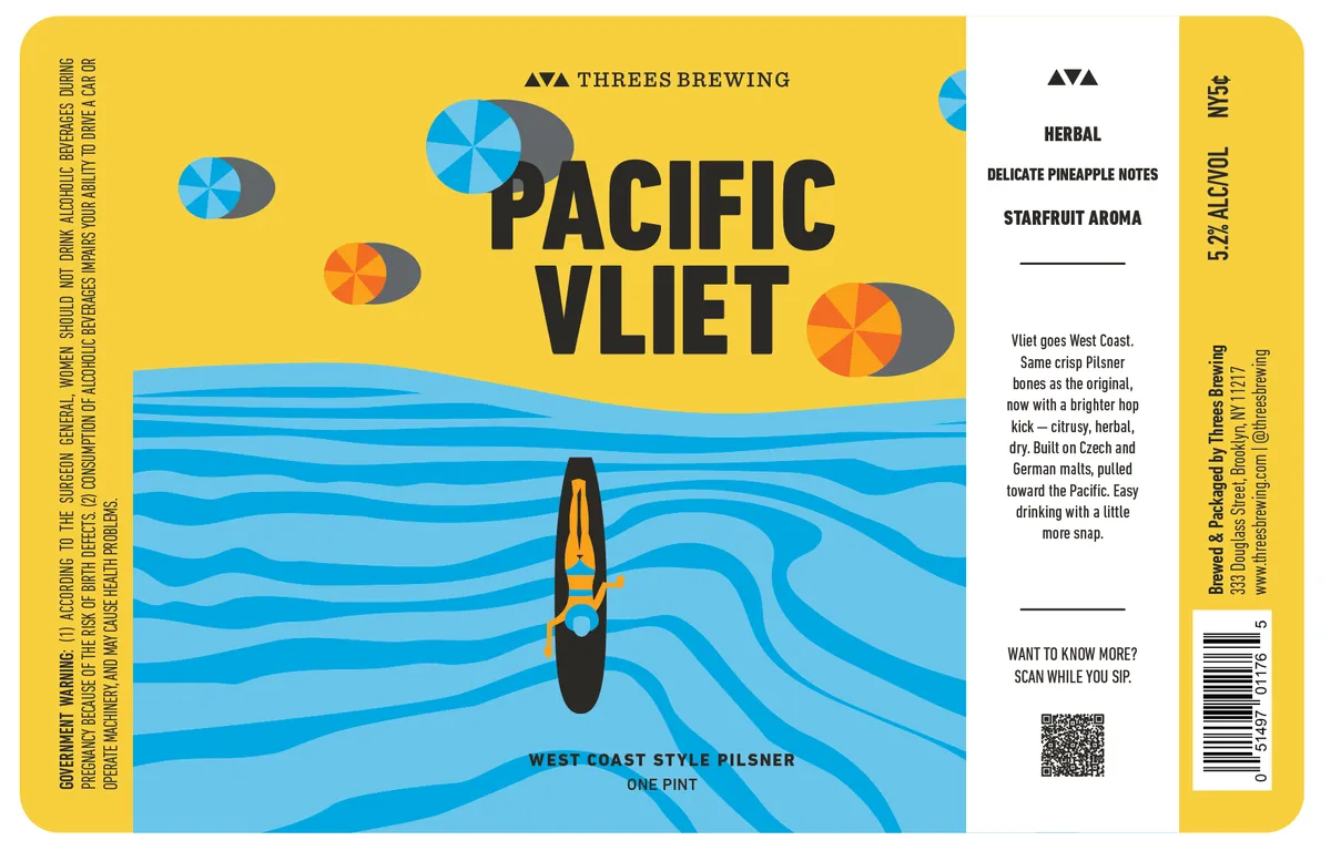 Pacific Vliet — full label as filed with TTB