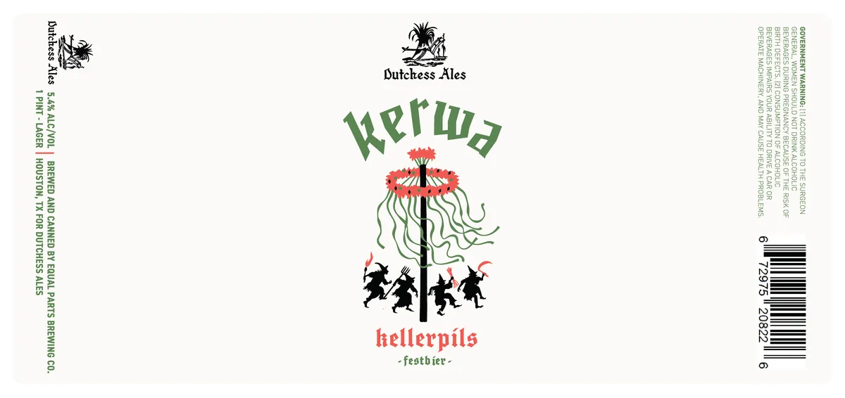 Kerwa label art — DUTCHESS ALES KERWA