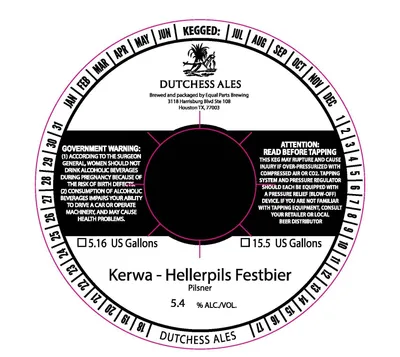 Kerwa - Hellerpils Festbier label
