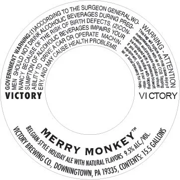 Merry Monkey label