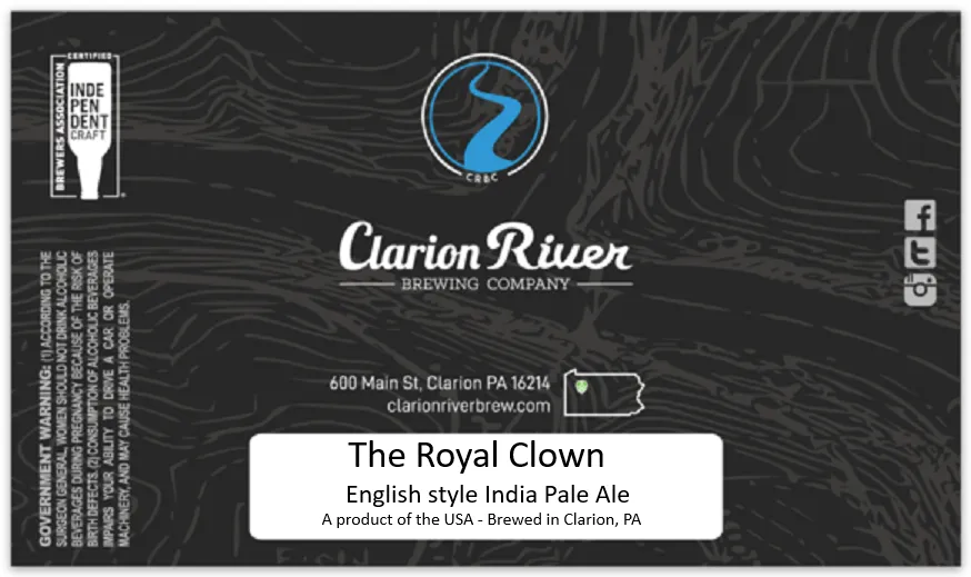 The Royal Clown label art — THE ROYAL CLOWN