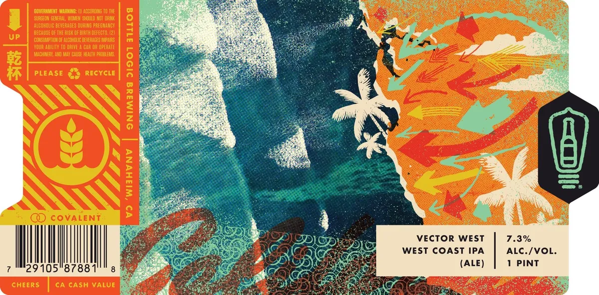 Vector West label art — VECTOR WEST