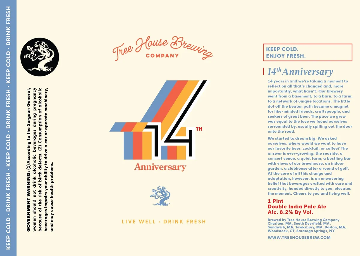14th Anniversary — full label as filed with TTB