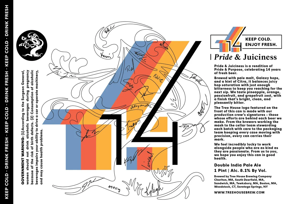 Pride & Juiciness label art — PRIDE & JUICINESS