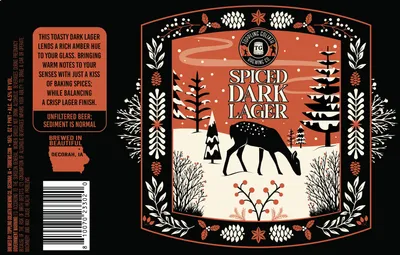 Spiced Dark Lager label